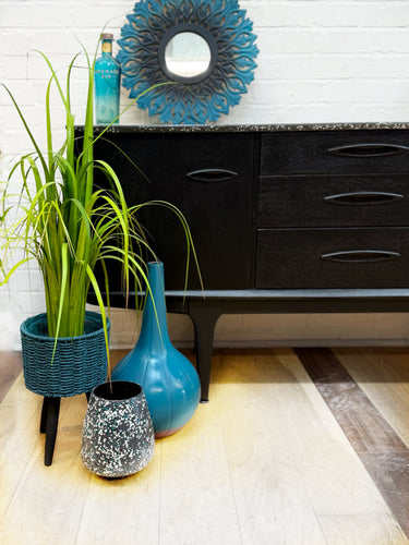 Jentique Black Mid Century Sideboard