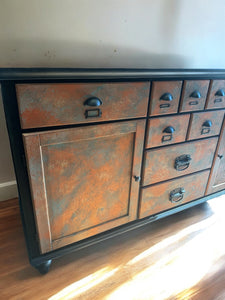 Apothecary Copper Patina Sideboard